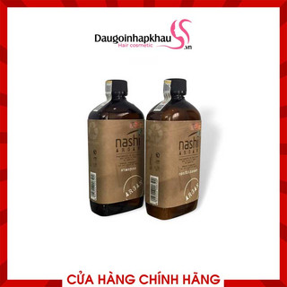Cặp Dầu Gội Xả Nashi Argan Phục Hồi Tóc Hư Tổn 500ml