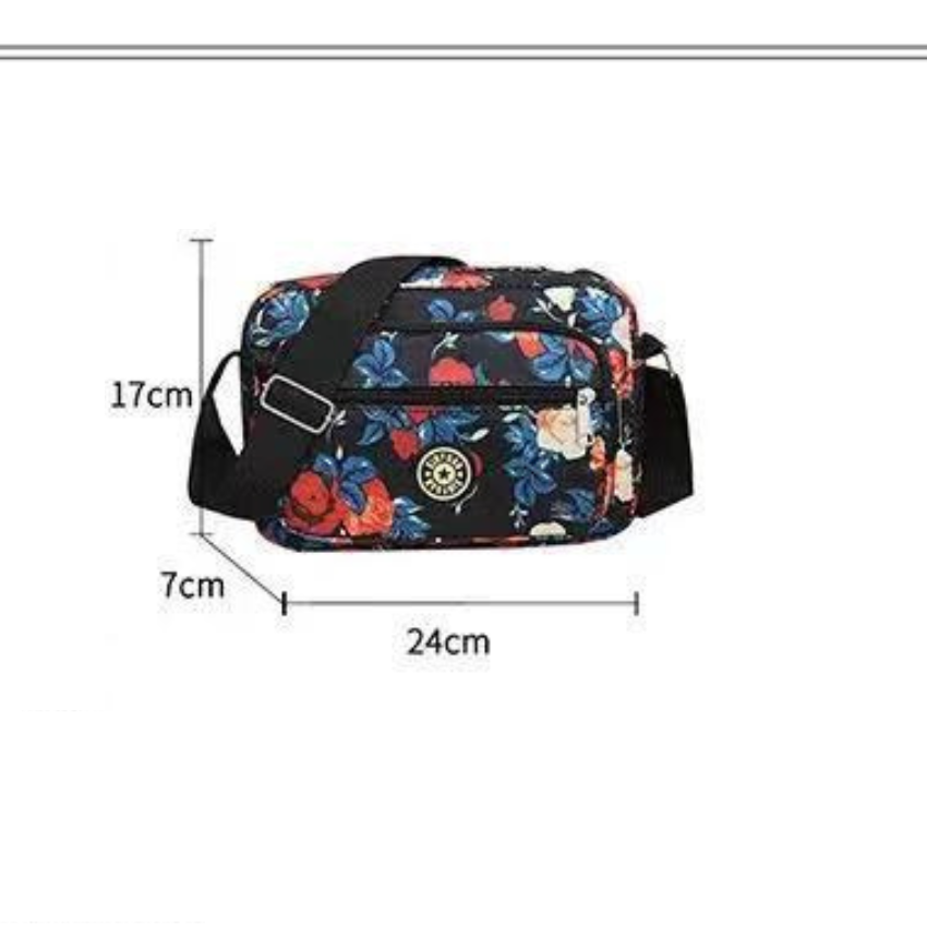Túi xách đeo chéo nữ đẹp họ tiết kẻ size 24cm chất liệu vải dù chống xước, chống nước cao cấp TX068