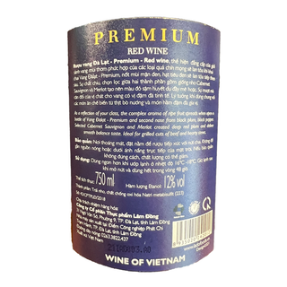 Vang Đàlạt Premium Red Wine Ladofoods 750ml