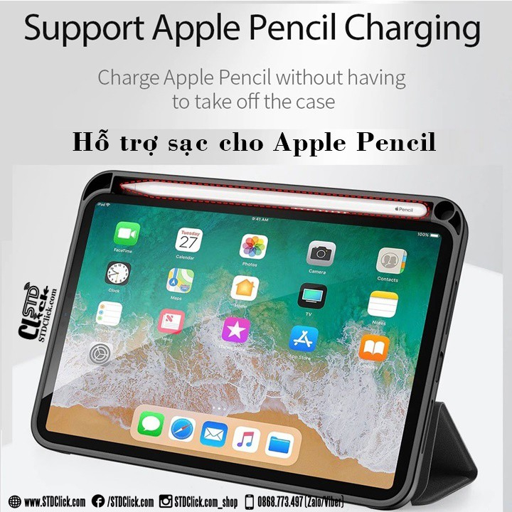 BAO DA IPAD MINI 6 2021 DUX DUCIS DOMO CHÍNH HÃNG CÓ KHE GIỮ BÚT HÀNG NEW 100%