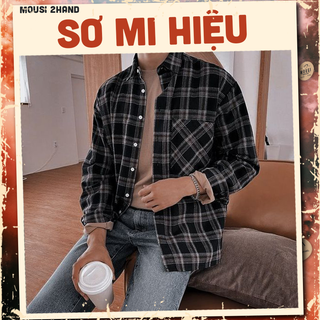 Áo sơ mi HIỆU secondhand - [𝐅𝐑𝐄𝐄 𝐒𝐇𝐈𝐏] - vintage, cổ điển - Mousi 2hand