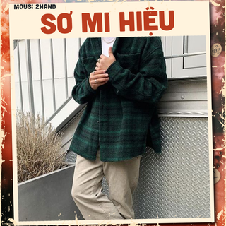 Áo sơ mi HIỆU secondhand - [𝐅𝐑𝐄𝐄 𝐒𝐇𝐈𝐏] - vintage, cổ điển - Mousi 2hand