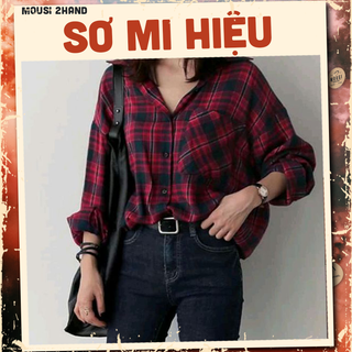 Áo sơ mi HIỆU secondhand - [𝐅𝐑𝐄𝐄 𝐒𝐇𝐈𝐏] - vintage, cổ điển - Mousi 2hand