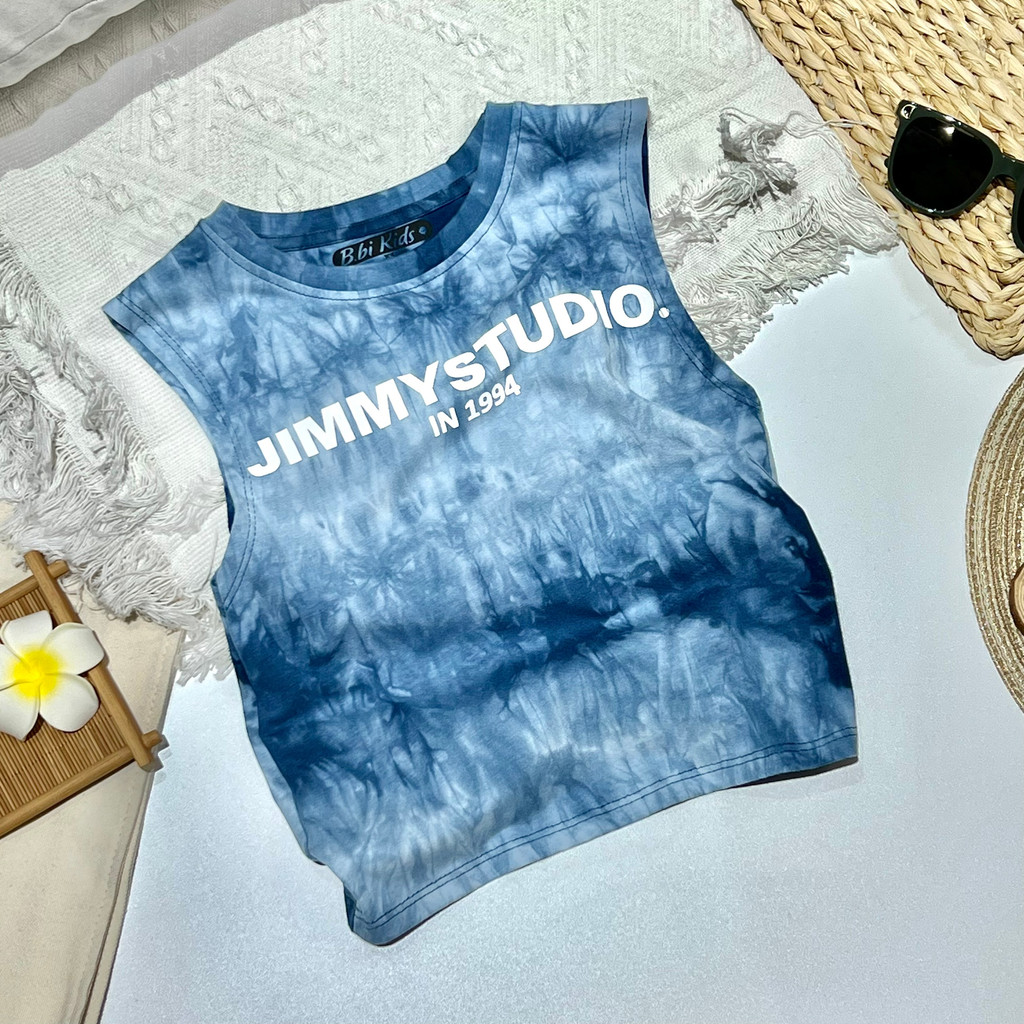 AJIMMY - Áo ba lỗ chất cotton, áo sát nách mùa hè thoáng mát cho bé từ 12kg đến 26kg