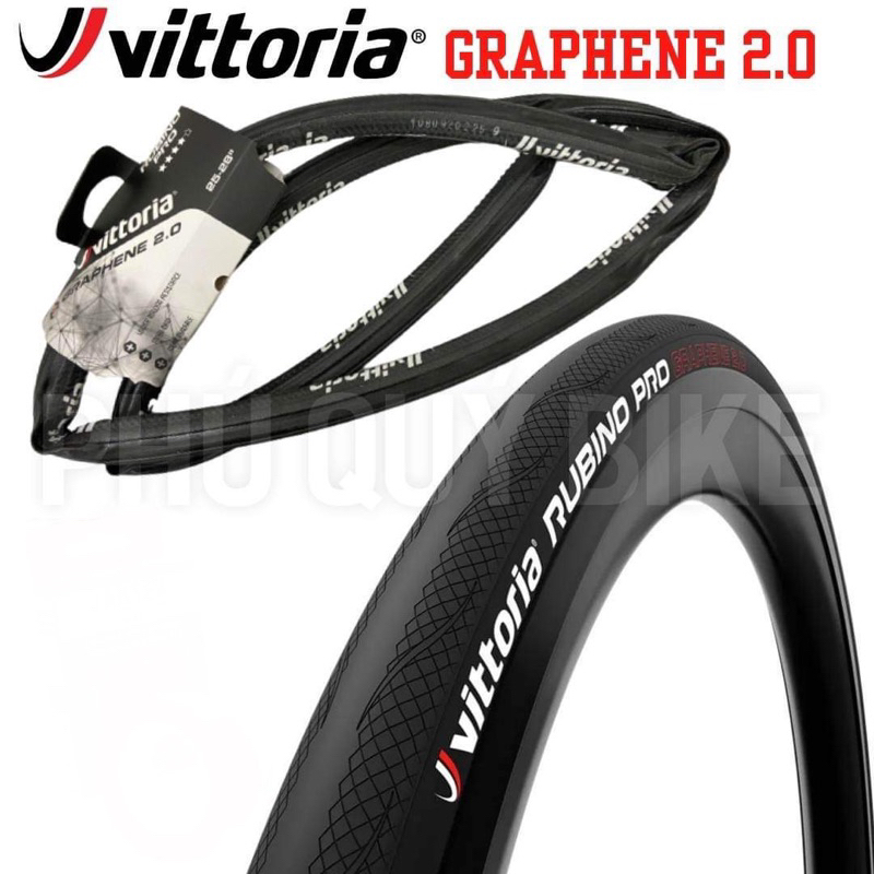 Vỏ TUBULAR 700x25c Vittoria RUBINO PRO GRAPHENE 2.0
