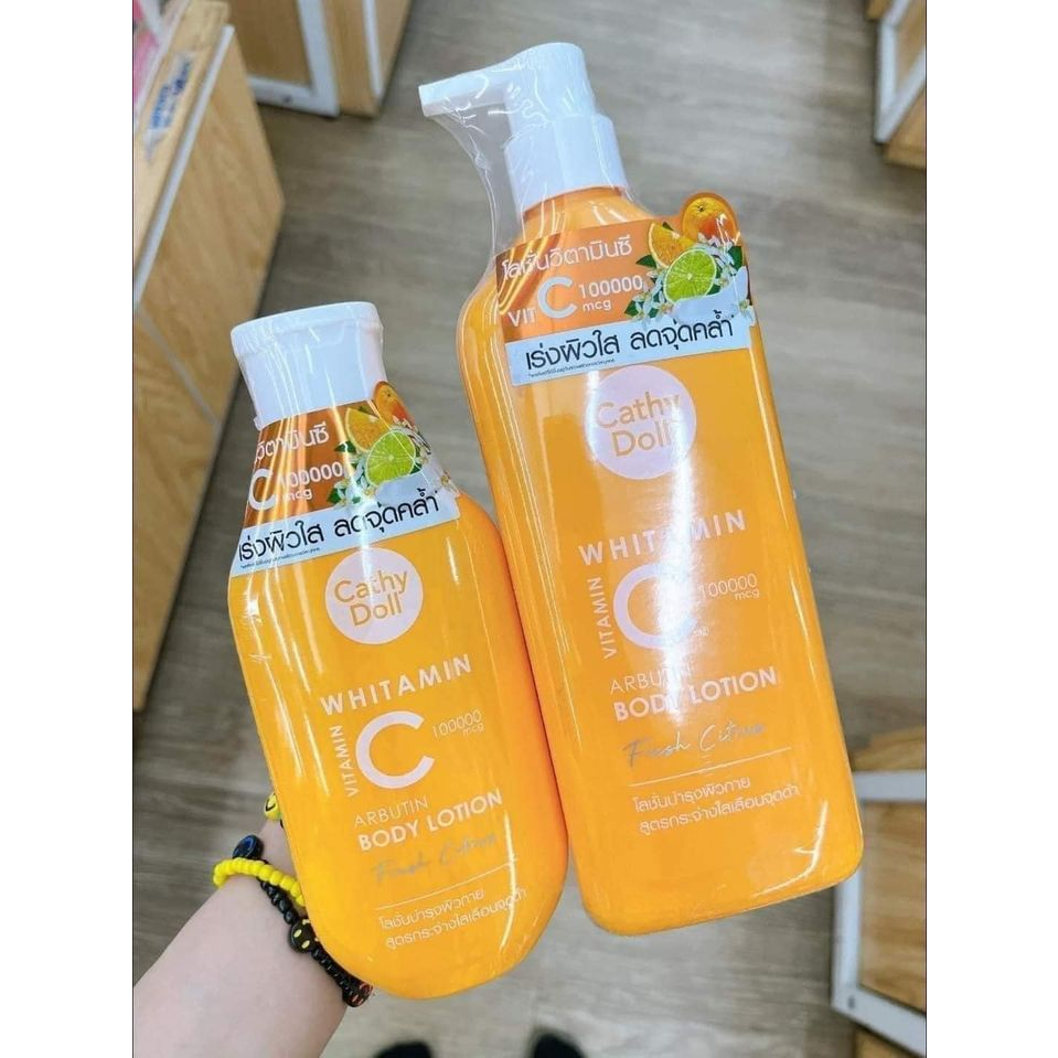 SỮA DƯỠNG THỂ TRẮNG DA CATHY DOLL VITAMIN C ARBUTIN BODY LOTION FRESH CITRUS - 15683 Thương hiệu: OEM