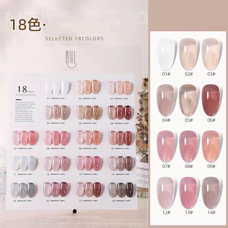 Sơn thạch bland 18 màu,sơn móng tay,sơn pale jelly chọn lẻ màu giá rẻ