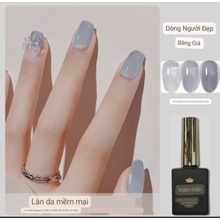 Sơn gel thạch xám xanh,sơn móng tay thạch xám xanh nail mới