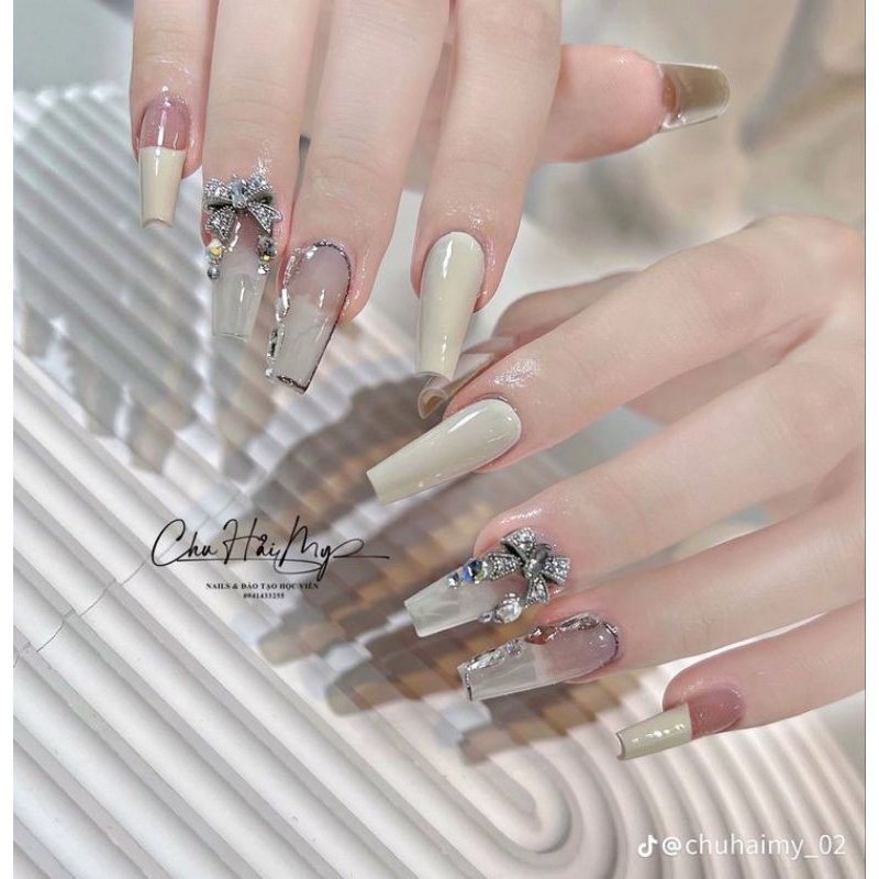 Sơn gel thạch xám xanh,sơn móng tay thạch xám xanh nail mới