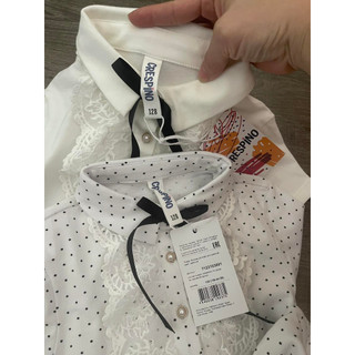 Áo polo nơ cổ bé gái