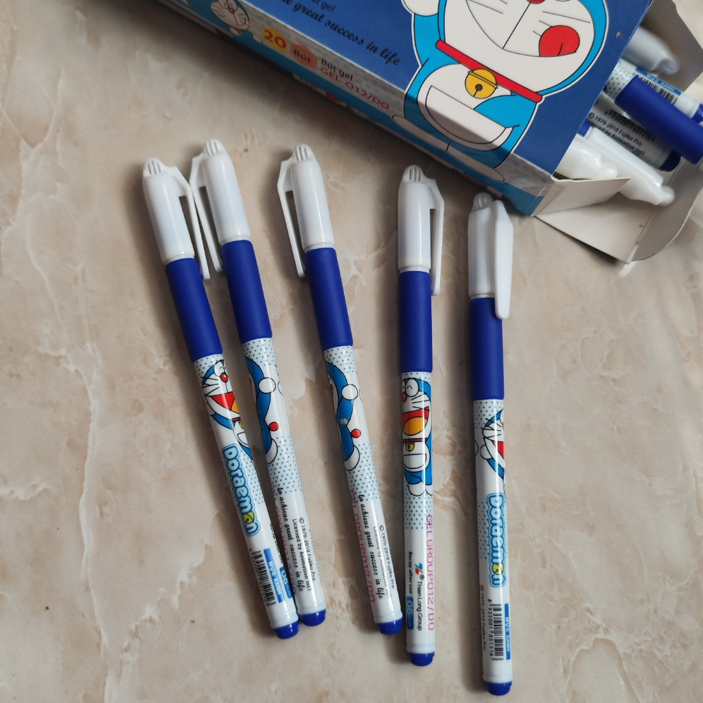 Bút Bi Nước Doremon Màu Xanh Thiên Long Gel 012 Doraemon