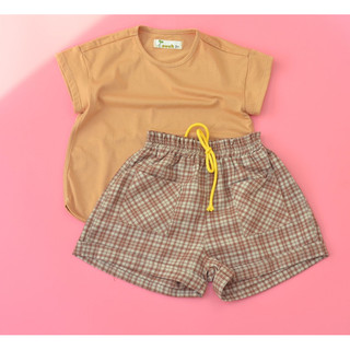 SALE Quần short caro vải thô cotton mềm mát Touch