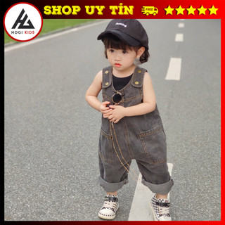 Yếm Jean Bé Trai Bé Gái - Yếm Bò Trẻ Em Dáng Dài, Dáng Hàn Đi Học Đi Chơi Cho Bé - Hogi Clothing