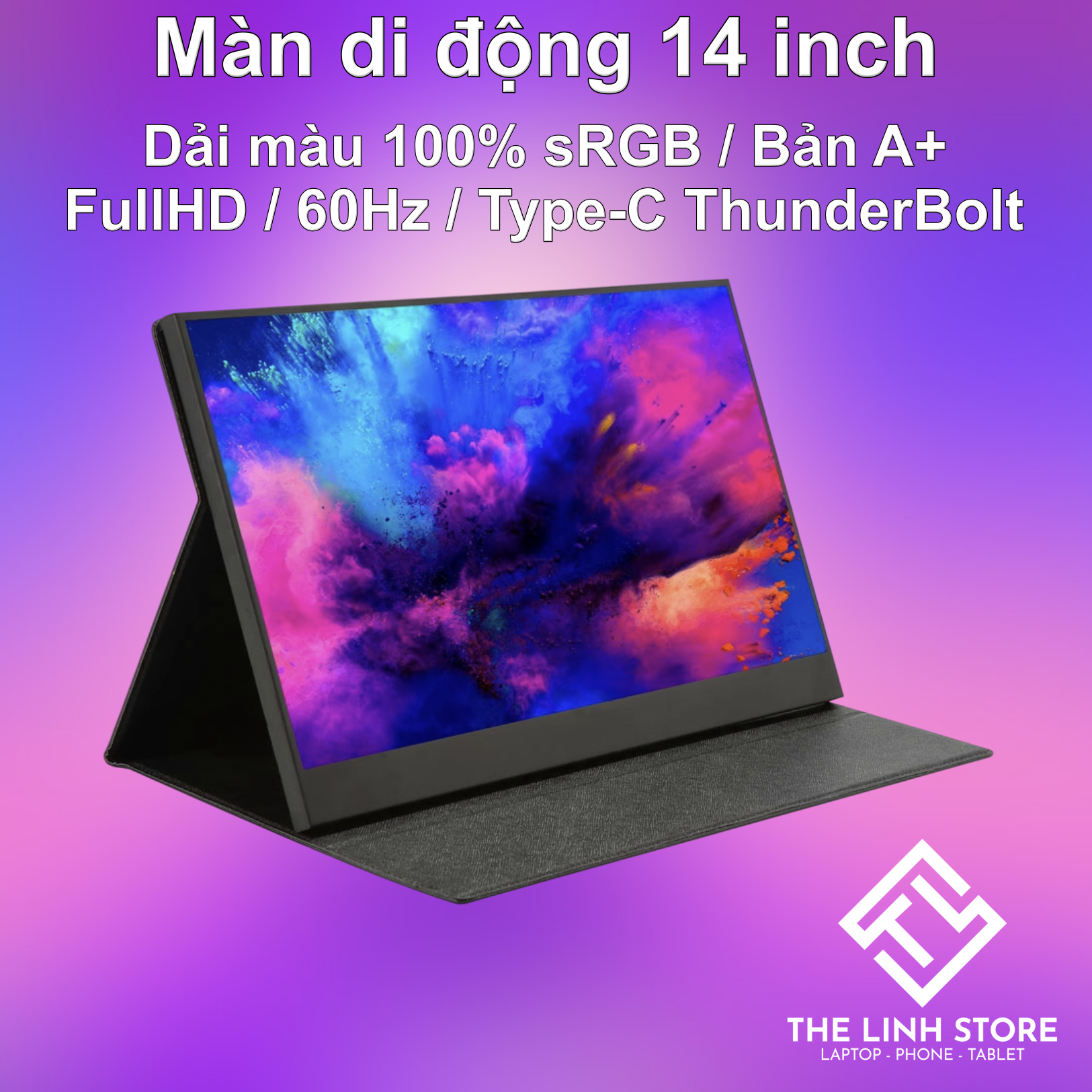 Màn hình di động 14 inch bản 100%sRGB 2K 144Hz Type-C Thunderbolt | BigBuy360 - bigbuy360.vn