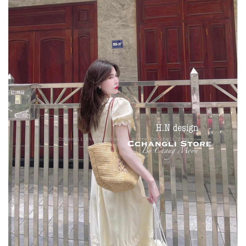 Đầm babydoll dáng dài cổ V hàng 2 lớp chất vải siêu dày dặn hàng QC loại 1 ảnh thật - hàng có sẵn