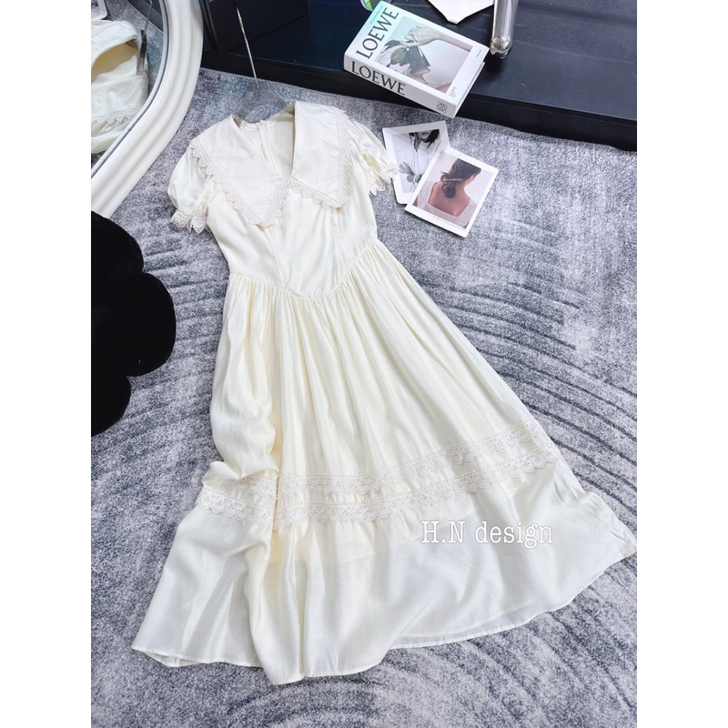 Đầm babydoll dáng dài cổ V hàng 2 lớp chất vải siêu dày dặn hàng QC loại 1 ảnh thật - hàng có sẵn