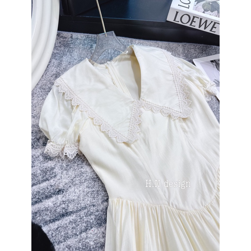 Đầm babydoll dáng dài cổ V hàng 2 lớp chất vải siêu dày dặn hàng QC loại 1 ảnh thật - hàng có sẵn