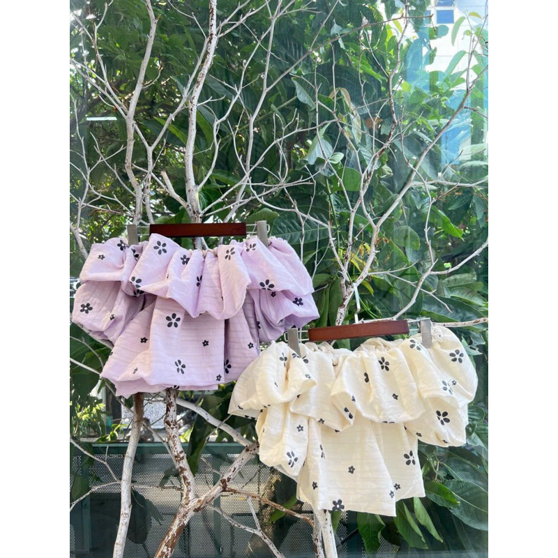 ÁO TRỄ VAI HOA BÈO