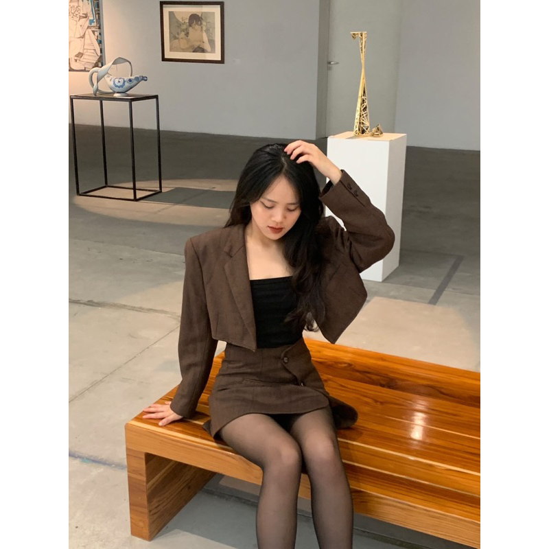 SET BLAZER 2HAND CROPTOP