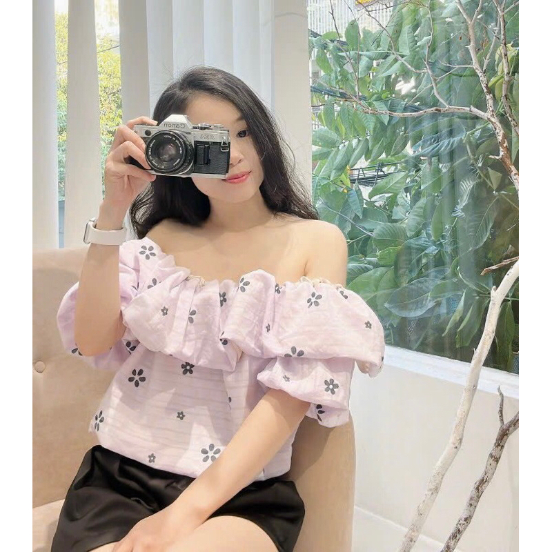 ÁO TRỄ VAI HOA BÈO