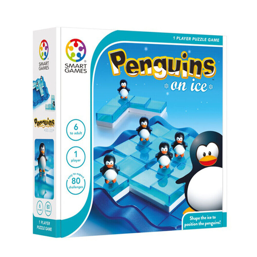 Đồ chơi trí tuệ SmartGames Thử thách chim cánh cụt trên băng Penguins on Ice (Celebration Edition) - SG 155