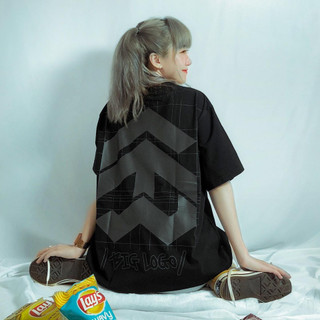 Áo thun tay ngắn 5THEWAY /public icon/ BIG LOGO SQUARE TEE in BLACK