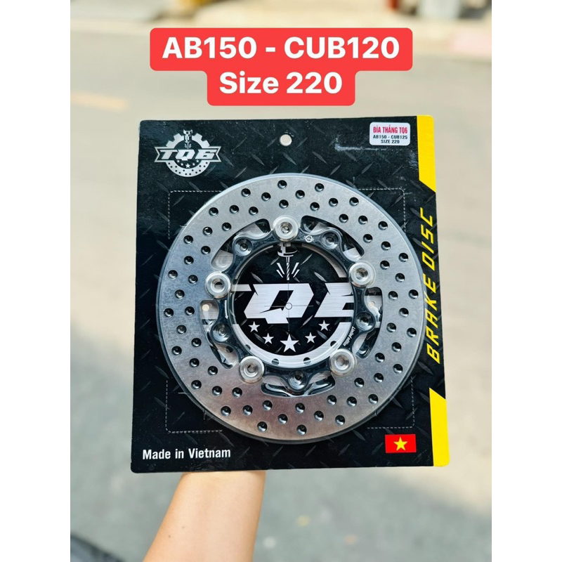 Đĩa TQ6 220mm 5lỗ cho AB150-CUB120