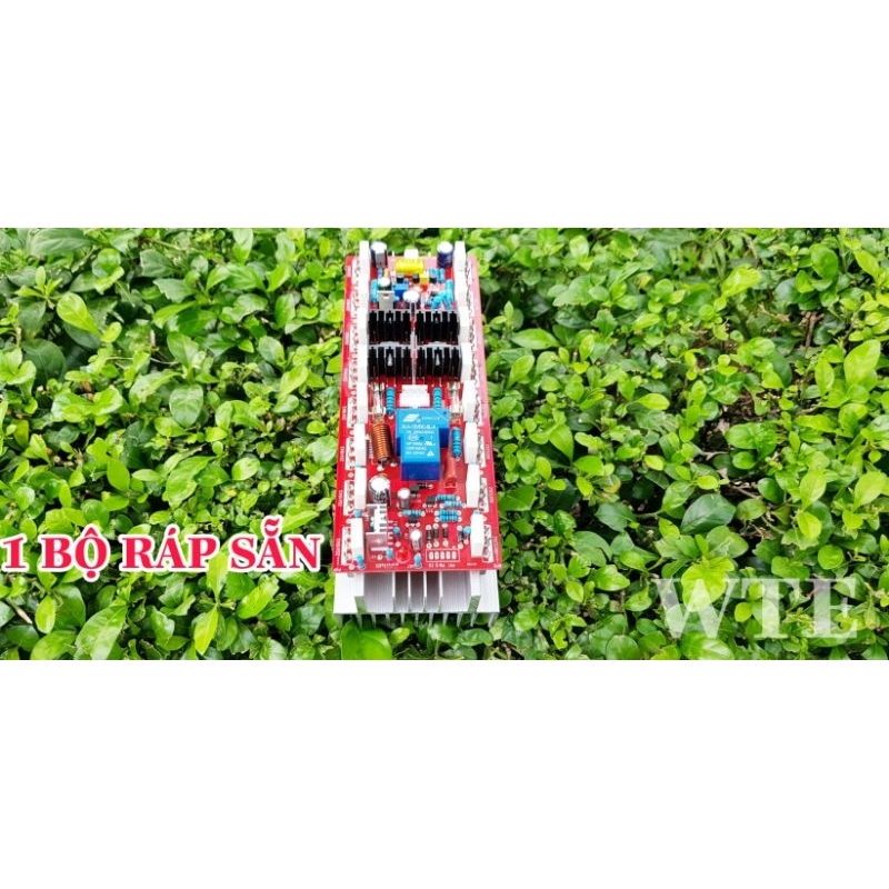 Mạch công suất 16 sò 1 kênh nhôm 2u dài 22cm có relay tích hợp ráp sẵn sò+nhôm