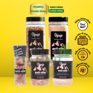 Muối Hồng Himalayan Vipep Xay Nhuyễn Và Hạt Nguyên - Himalayan Pink Salt
