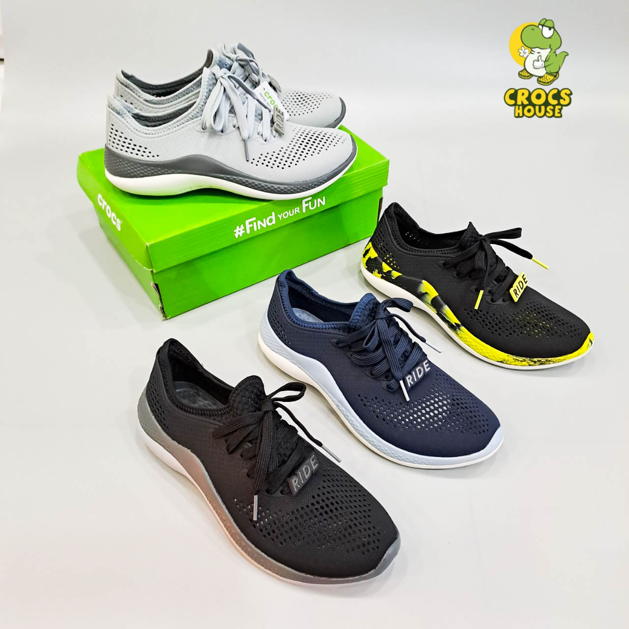 Giày Unisex Literide Pacer 360 Nhựa Lưới , Giày Cột Dây Nam Nữ - Nhà Cá Sấu Đà Nẵng