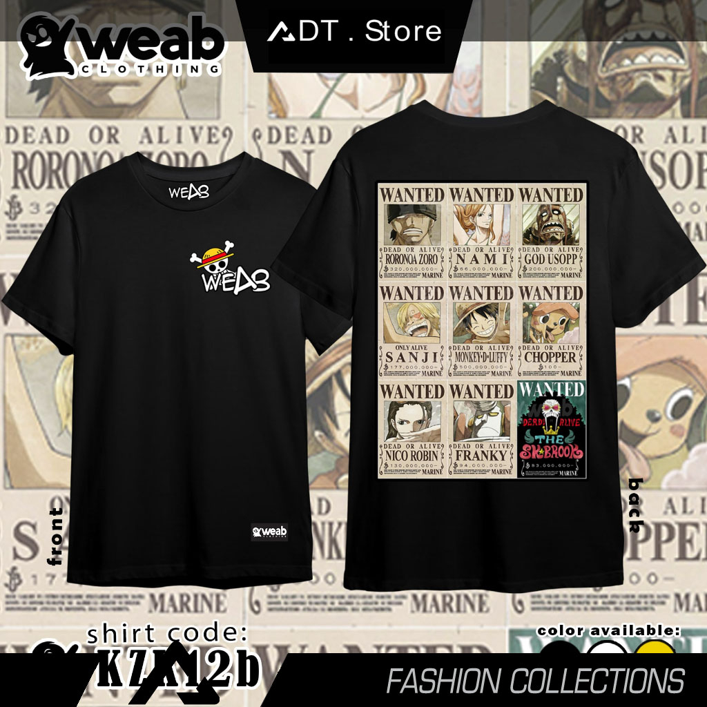 Áo thun hình WEAB CLOTHING ONE PIECE cực chất giá rẻ mẫu HOT bán chạy