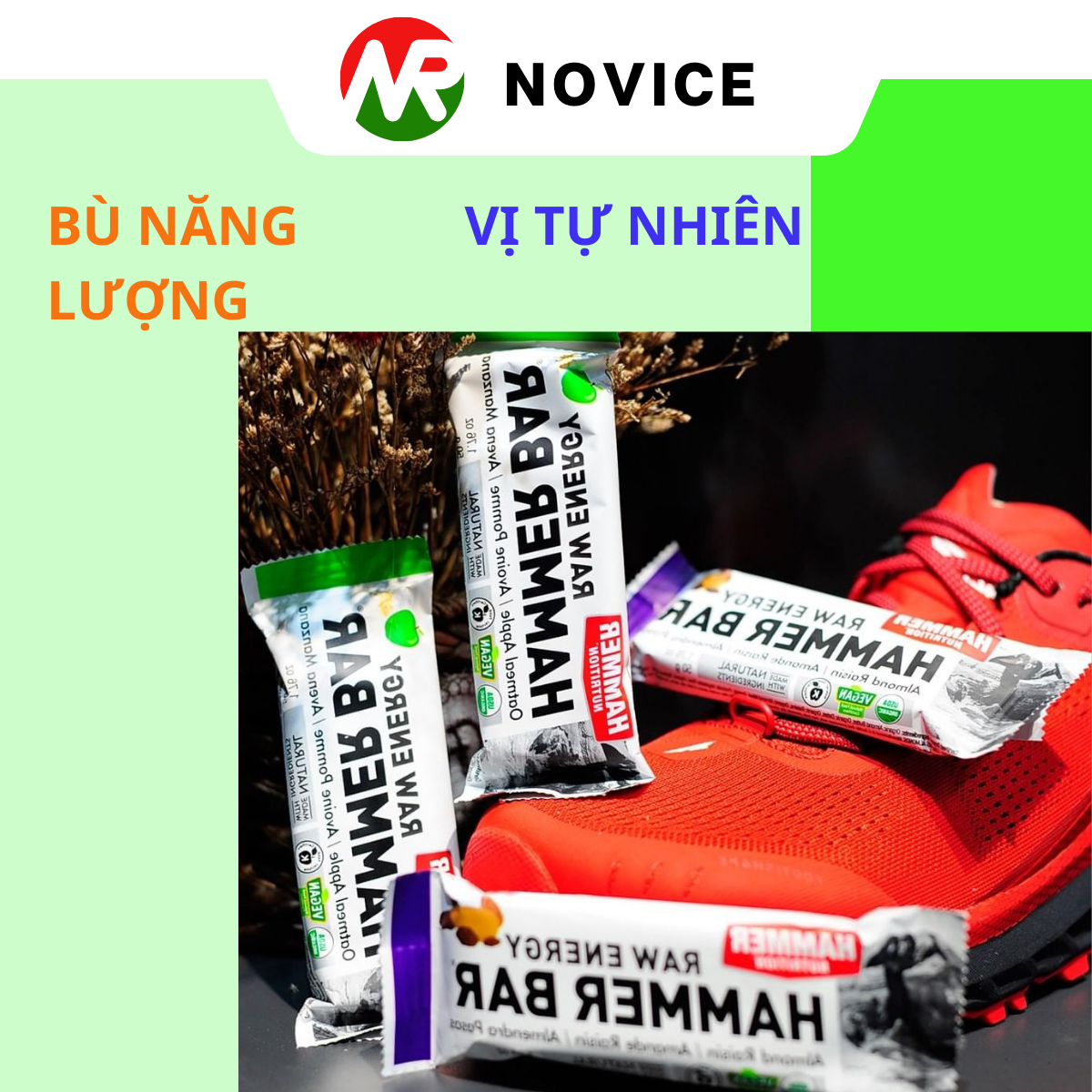 Thanh Năng Lượng Hammer Bar - Bổ sung năng lượng tăng độ bền, khả năng hồi phục khi tập luyện, thi đấu thể thao.
