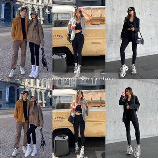 LEGGING TRƠN ĐEN - quần ôm trơn