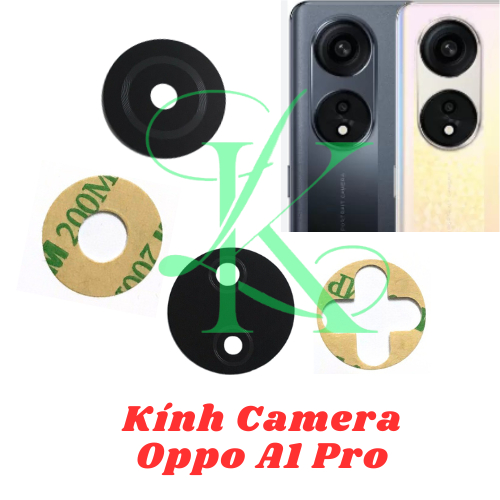 Kính camera thay trên máy Oppo A1 Pro ( kính camera oppo a1 pro có sẵn keo dán )
