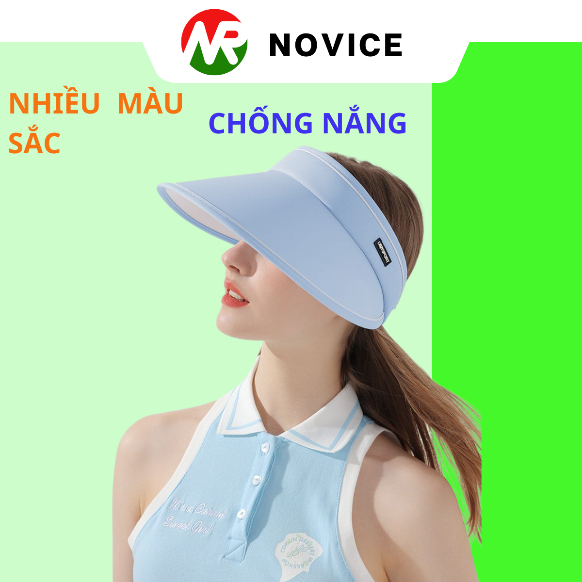 Mũ rộng vành Chạy Trail, Chạy Bộ Novice nón nữ nửa đầu chống nắng chống UV năng động trẻ trung MCB-886