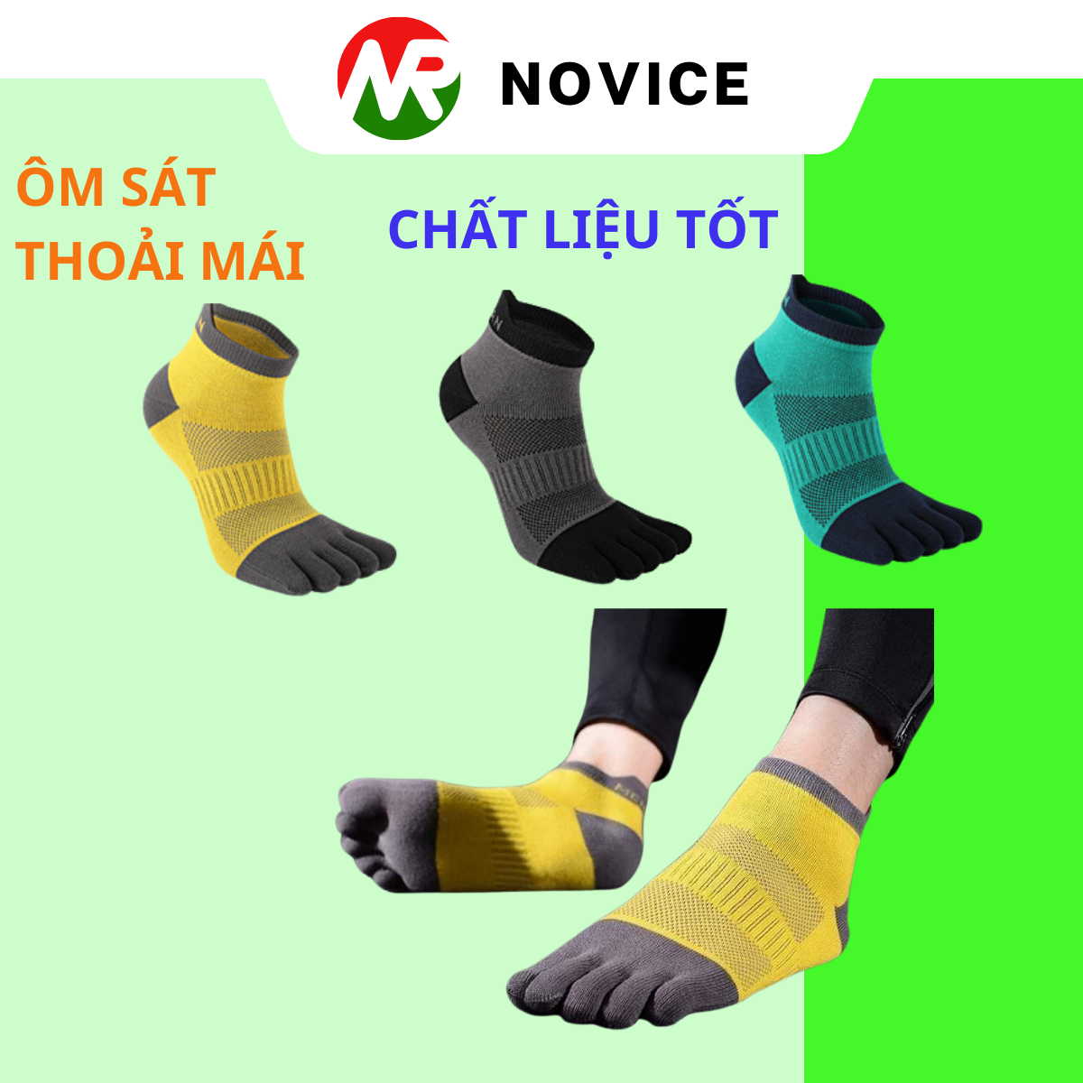 Tất Xỏ Ngón Chạy Bộ MEIKAN Thoáng Mát, Thoải Mái Tất Đủ Size Nam, Nữ TXN-686