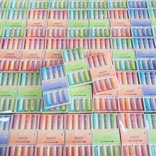 Set 4 bút dạ quang, bút highlight màu pastel