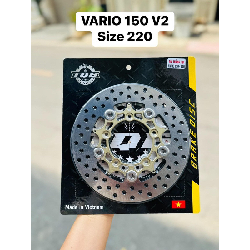 Đĩa thắng TQ6 220mm 5lỗ gắn Vario 150