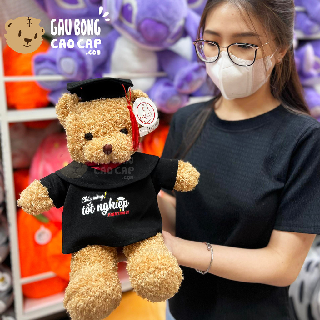 Gấu Bông Teddy Tốt Nghiệp - Gấu Bông Nhập - Áo Gấu Tốt Nghiệp may đo theo Size