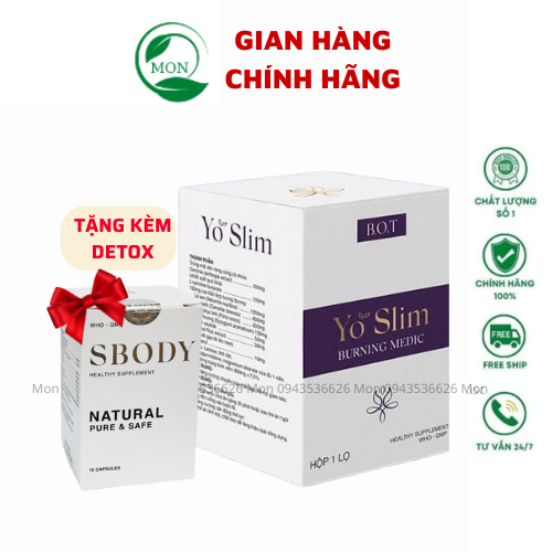Giảm cân Yo Slim - Yo Detox B.O.T Bộ Đôi Giảm Cân Hiệu Quả