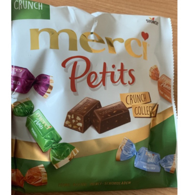 Merci peptis Edel Vollmilch+ Crunch Collection 125gr