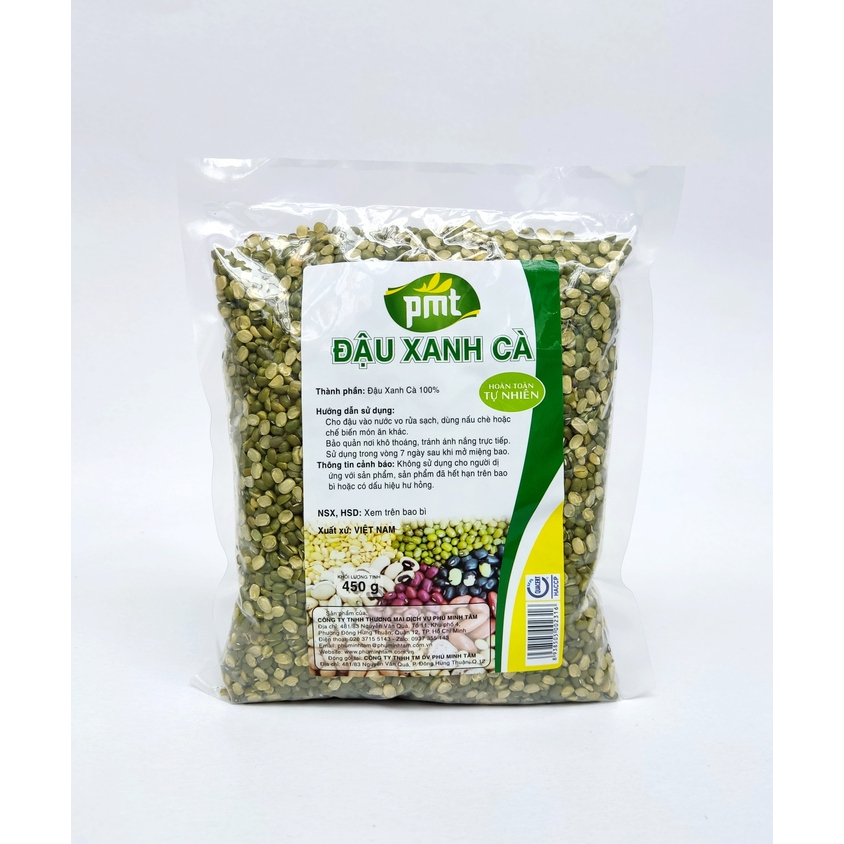 Đậu xanh cà (còn vỏ) 450G - Phú Minh Tâm - xuất xứ : Việt Nam