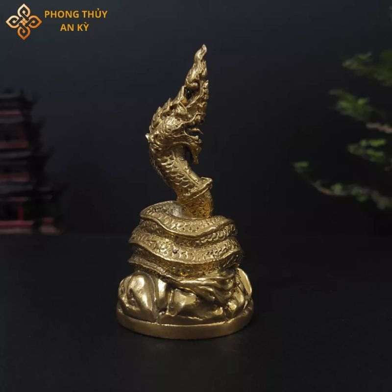 A660 - Tượng Đồng Thái Lan Thần Naga Phong thủy An Kỳ