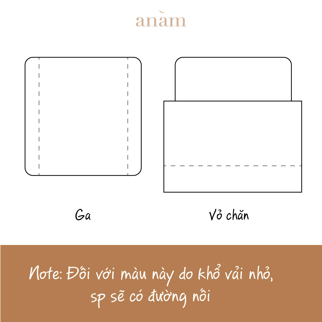 Anam home - set ga giường cao cấp LINEN  premium 100% màu xanh nhạt