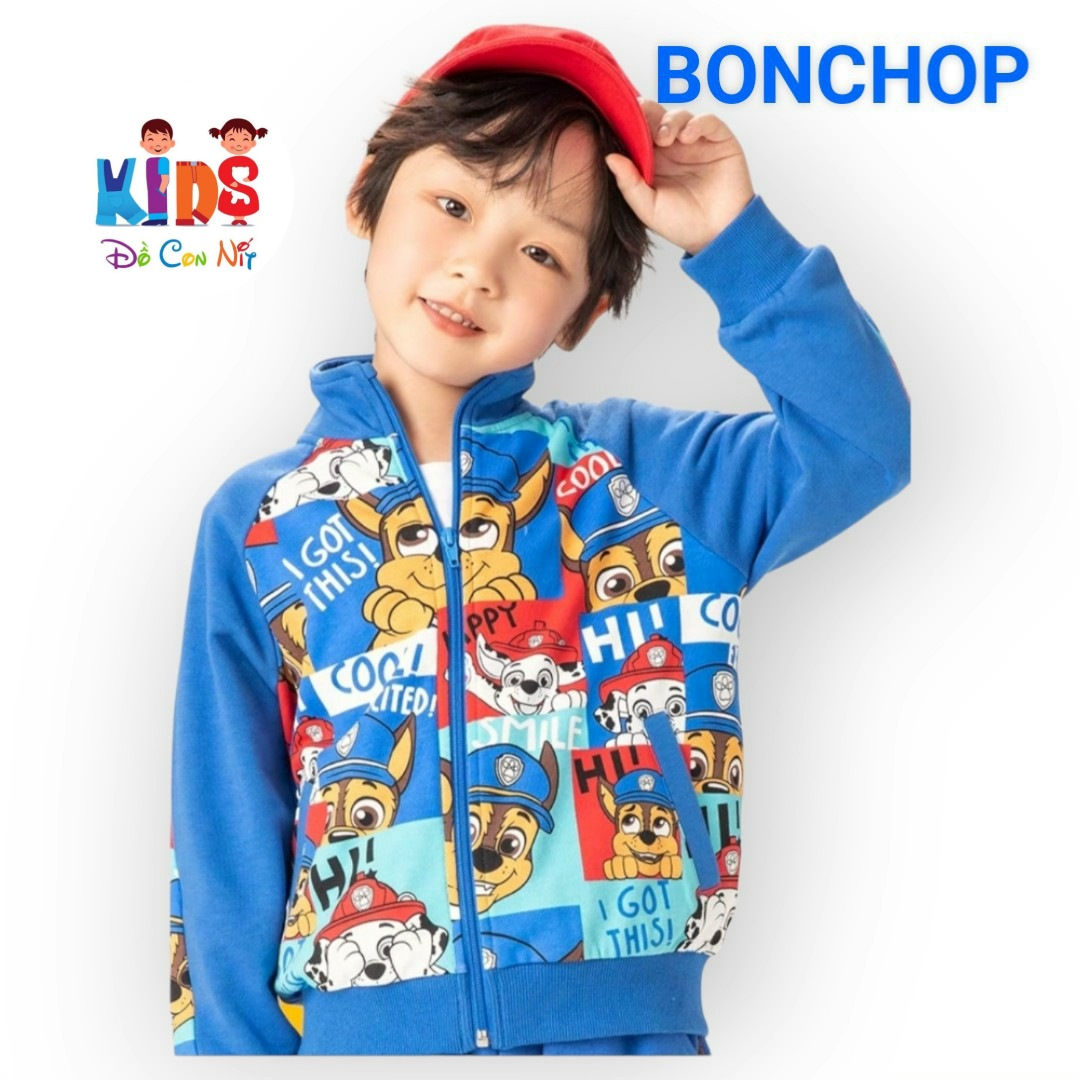 (20-50 ký) Áo khoác thun cotton da cá dày mịn cho bé trai - Áo khoát trẻ em