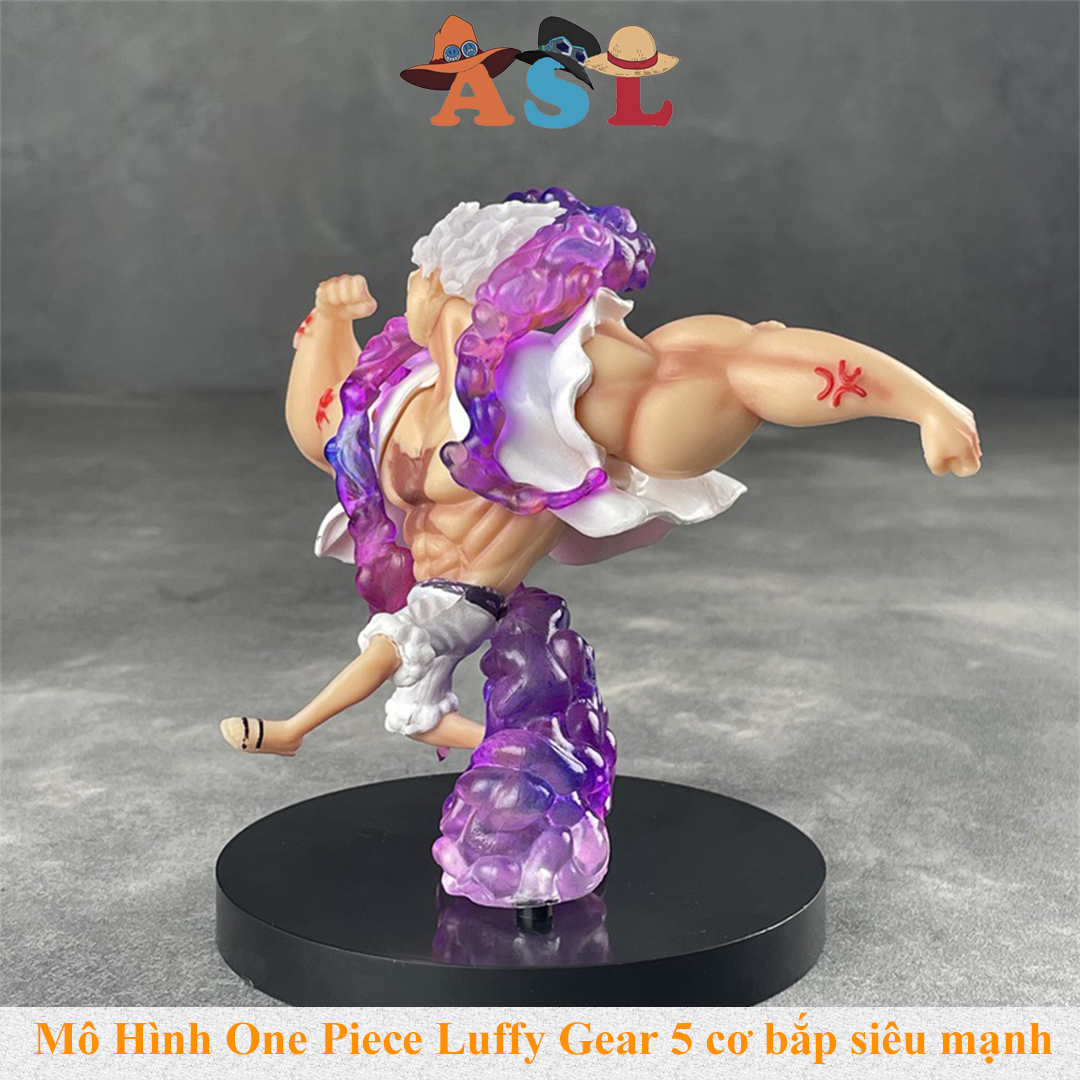 Mô Hình Luffy Gear 5 Trạng thái cơ bắp siêu mạnh cao 10.5cm - Thế Giới Mô hình One Piece