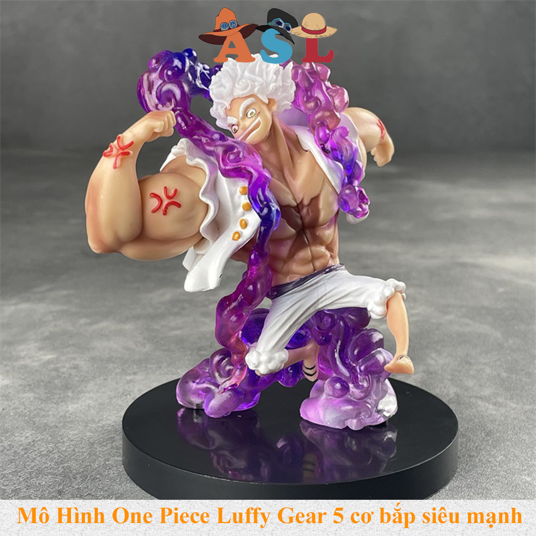 Mô Hình Luffy Gear 5 Trạng thái cơ bắp siêu mạnh cao 10.5cm - Thế Giới Mô hình One Piece