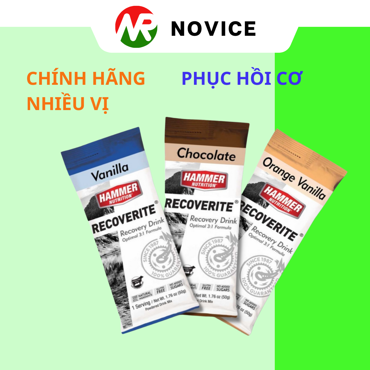 Sữa Phục Hồi Cơ Bắp Hammer Nutrition Recoverite 1 Lần Dùng SPH-889