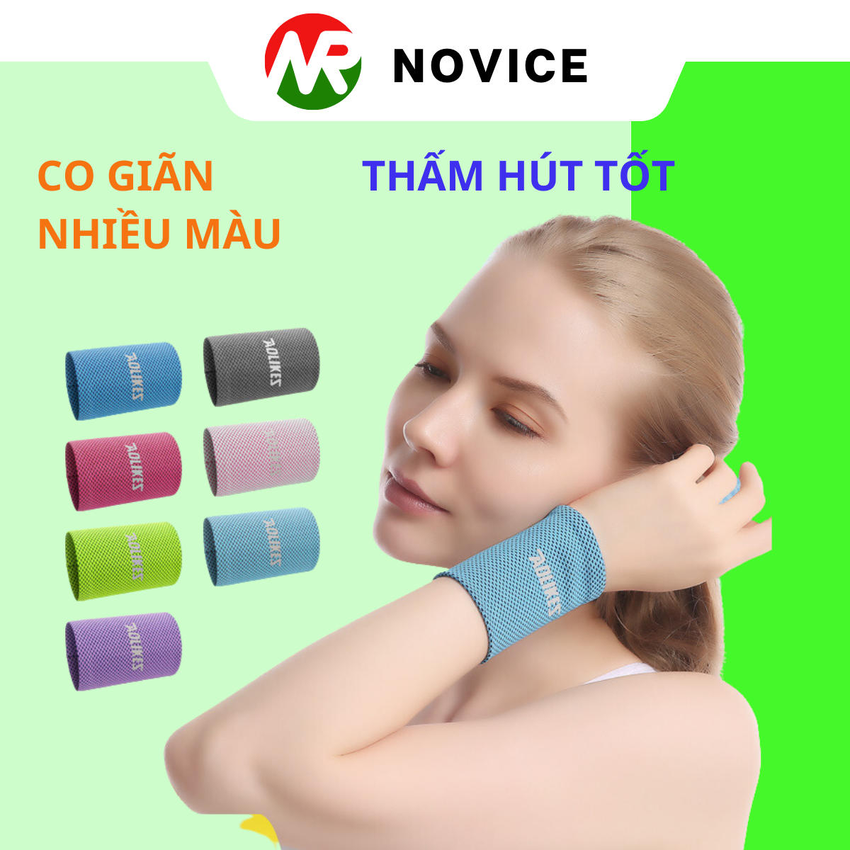 Băng Chặn Mồ Hôi Tay, Băng Tay Mồ Hôi Aolikes Chính Hãng- BMH 55