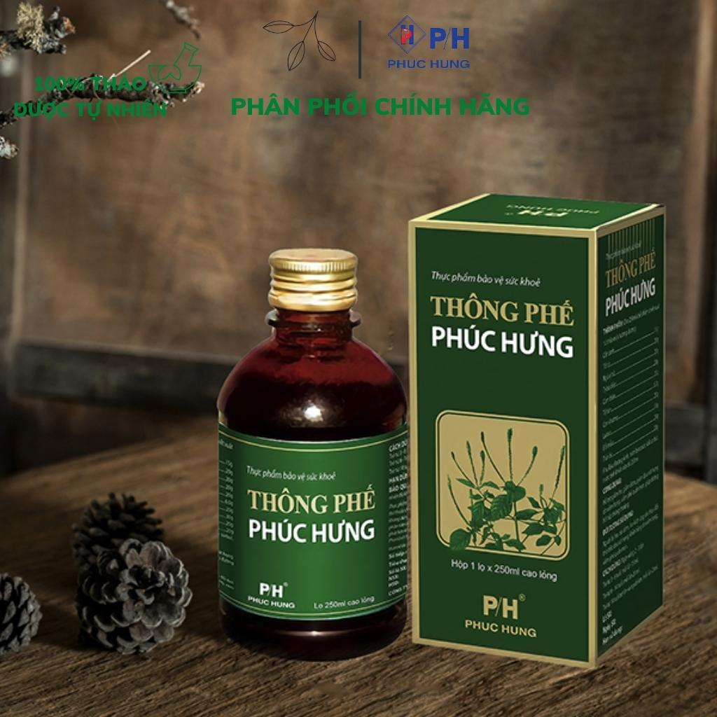 Thông phế Phúc Hưng| Hỗ Trợ Giảm Ho Đờm, Giúp Thông Thoáng Đường Hô Hấp| Lọ 250ml